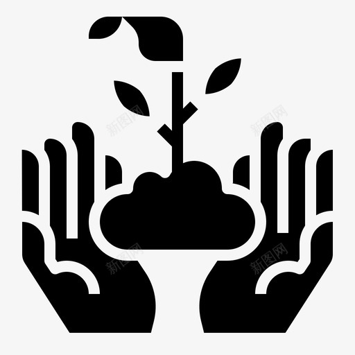 植物保护环境svg_新图网 https://ixintu.com 植物保护 环境 自然生态 固体