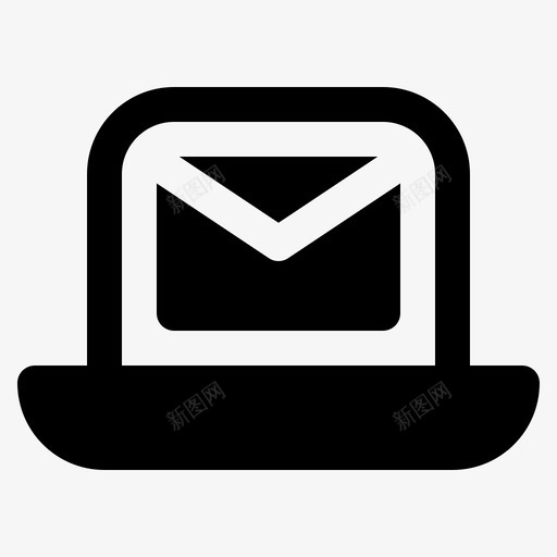 笔记本电脑上的电子邮件联系人信息svg_新图网 https://ixintu.com 笔记本 电脑 电子邮件 联系人 信息 邮件