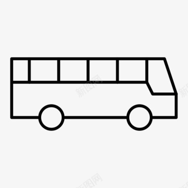 旅游巴士交通工具车辆图标