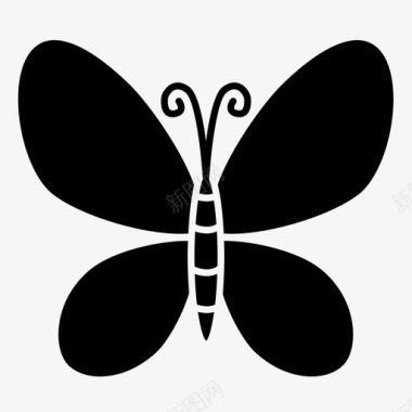 蝴蝶动物花图标