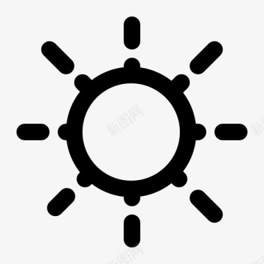 太阳应用程序光明图标