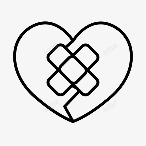 心灵治疗爱情情人节svg_新图网 https://ixintu.com 心灵 治疗 爱情 情人节