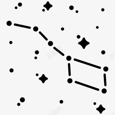 星座天文学太空图标