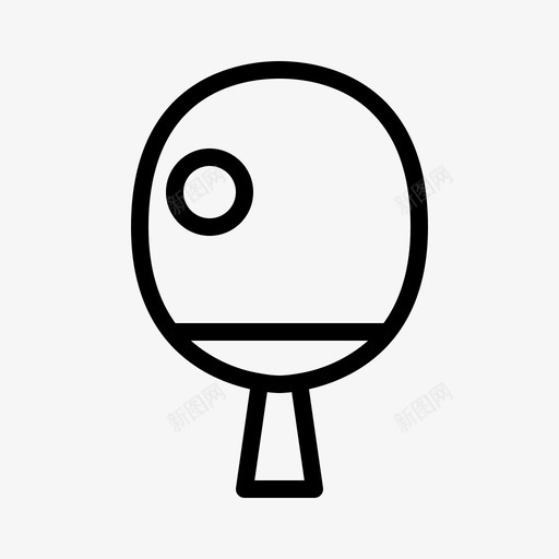 球游戏桨svg_新图网 https://ixintu.com 游戏 乒乓球 黑色 星期五
