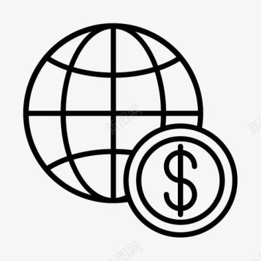 世界货币商业金融图标