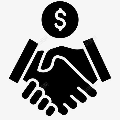 伙伴关系美元手svg_新图网 https://ixintu.com 伙伴 关系 美元 握手 金钱 商业 战略 符号