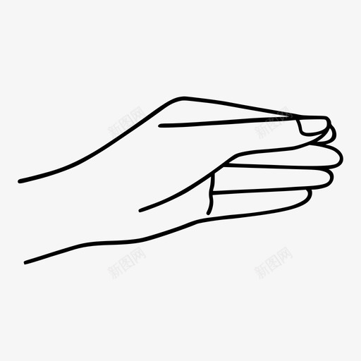 握手指手势svg_新图网 https://ixintu.com 握手 手指 手势 给予 手手