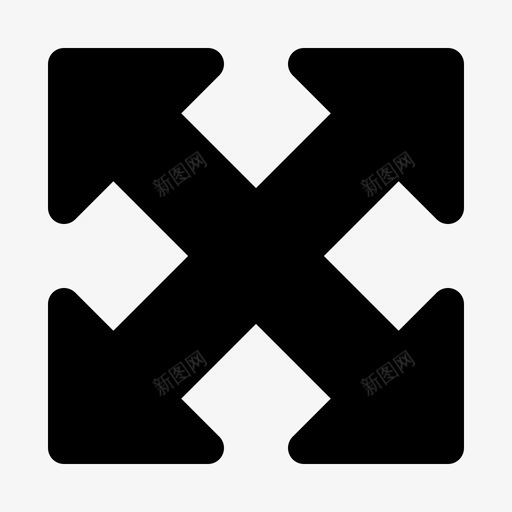 全屏增大缩放svg_新图网 https://ixintu.com 全屏 增大 缩放 多媒体 图示