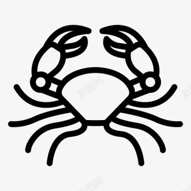 海蟹动物食物图标