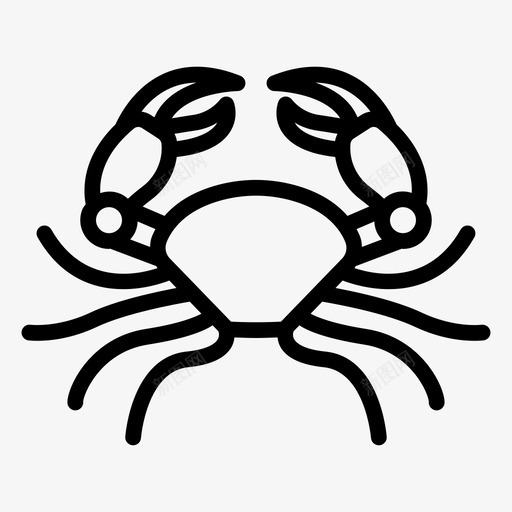 海蟹动物食物svg_新图网 https://ixintu.com 海蟹 动物 食物 海洋 游轮
