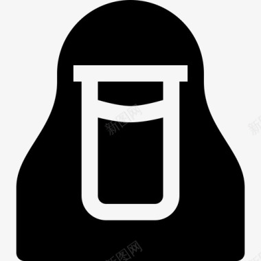 穆斯林妇女阿拉伯人头巾图标