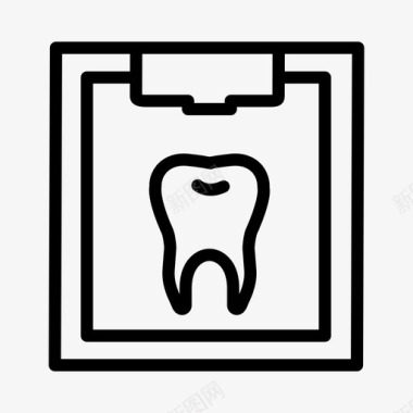 牙科x光片牙科医生牙齿图标