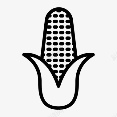 玉米农业玉米棒图标