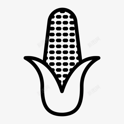 玉米农业玉米棒svg_新图网 https://ixintu.com 玉米 农业 玉米棒 食品 蔬菜 快餐