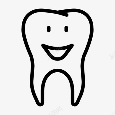 清洁牙齿健康牙齿白色牙齿图标