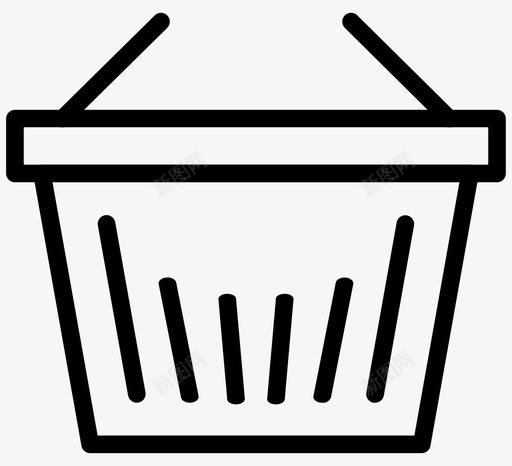 篮子水桶电子商务svg_新图网 https://ixintu.com 篮子 水桶 电子商务 商店 购物篮