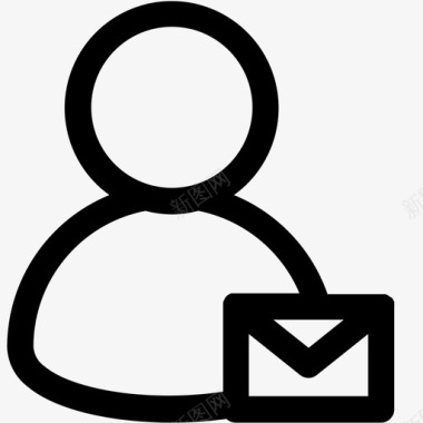 用户和帐户电子邮件消息图标