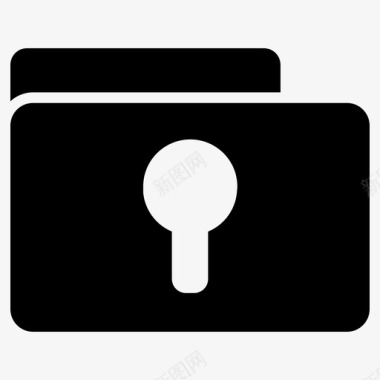 文件夹锁安全基本用户界面图标