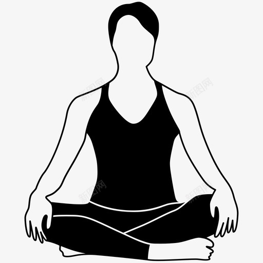 简单姿势姿势坐姿svg_新图网 https://ixintu.com 姿势 简单 坐姿 瑜伽