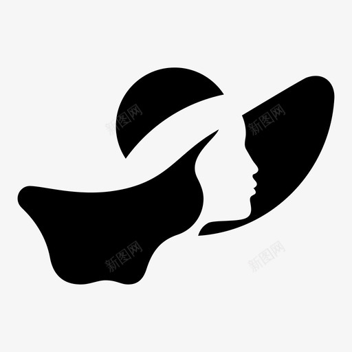 时尚美丽女人脸svg_新图网 https://ixintu.com 女人 时尚 美丽 人脸 发型