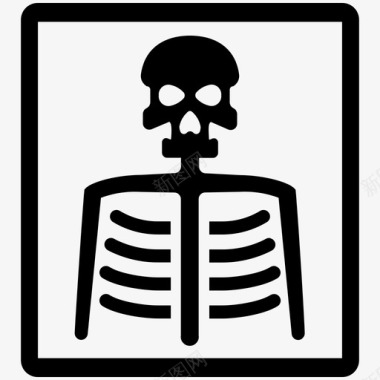 x射线放射学骨骼图标