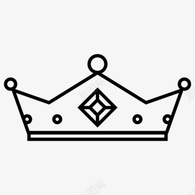 女王王冠国王派对图标