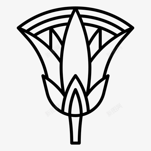 莲花古代装饰svg_新图网 https://ixintu.com 莲花 装饰 埃及 古代