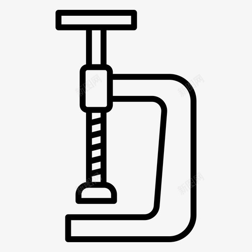 c夹压缩工具svg_新图网 https://ixintu.com 夹夹 压缩 工具 虎钳 木工