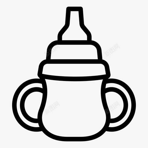 训练杯婴儿奶瓶svg_新图网 https://ixintu.com 训练 婴儿 奶瓶