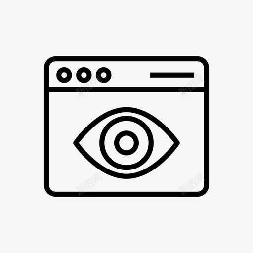 页面视图眼睛网页svg_新图网 https://ixintu.com 页面 视图 眼睛 网页 计算 大纲