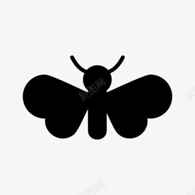 蛾动物昆虫图标