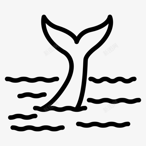 鲸鱼尾巴动物海洋svg_新图网 https://ixintu.com 鲸鱼 尾巴 动物 海洋 巡航