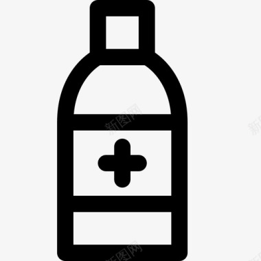 酒精防腐剂瓶子图标