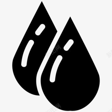 水清澈水滴图标