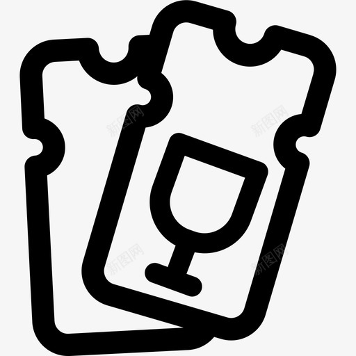 门票饮料餐厅svg_新图网 https://ixintu.com 门票 代金券 饮料 餐厅 泻湖