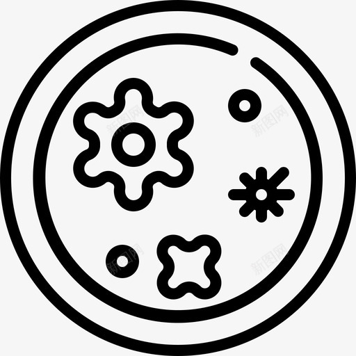 培养皿细菌科学svg_新图网 https://ixintu.com 培养皿 病毒 细菌 科学 传播