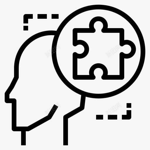 拼图大脑教育svg_新图网 https://ixintu.com 东西 大脑 想法 拼图 教育 脑子拼图素材