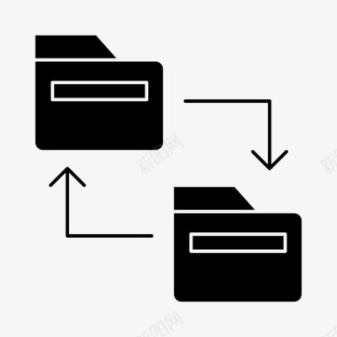 文件夹交换计算机因特网图标