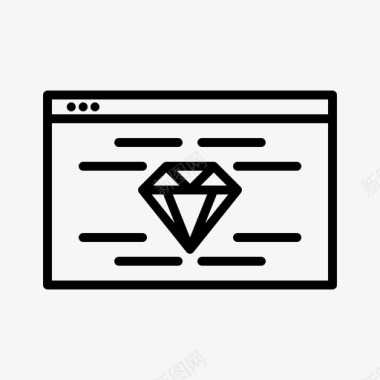 钻石市场营销网页图标