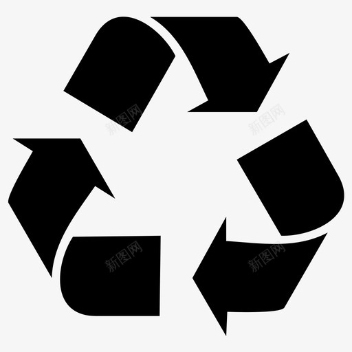 回收再循环再利用svg_新图网 https://ixintu.com 回收 再循环 再利用 循环 浪费