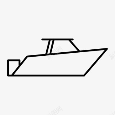 船快艇交通工具图标