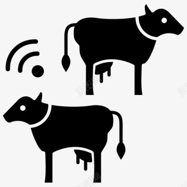 动物农场奶牛家畜图标