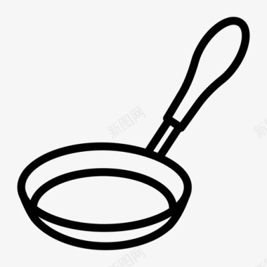 煎锅厨房厨具图标