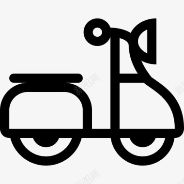 踏板车摩托车交通工具图标