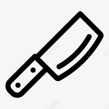 切肉刀切肉厨房图标