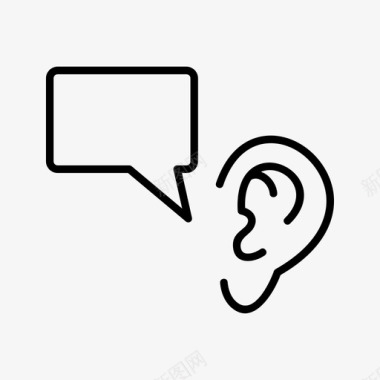 沟通对话聋子图标