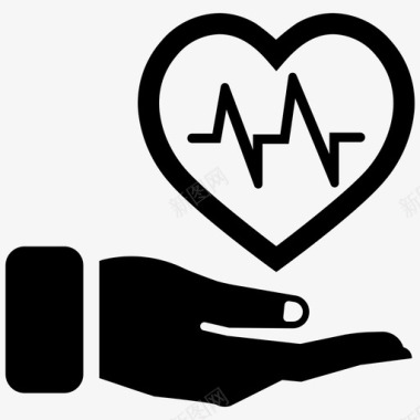 心脏保护健康保险心脏护理图标