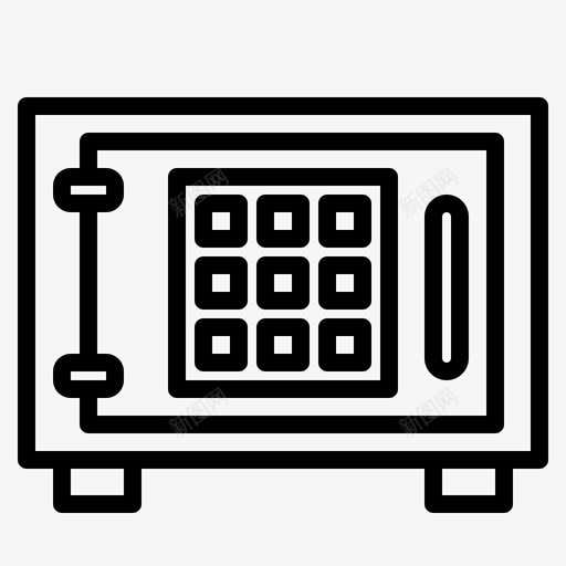 保险箱保安保险库svg_新图网 https://ixintu.com 保险箱 保安 保险 酒店