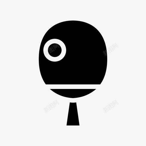 球游戏桨svg_新图网 https://ixintu.com 游戏 乒乓球 黑色 星期五 雕文