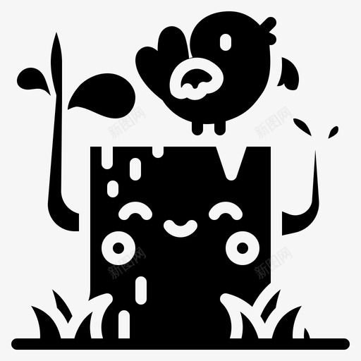 树桩景观自然svg_新图网 https://ixintu.com 树桩 景观 自然 树木 木材 动物 生活 活在 春天